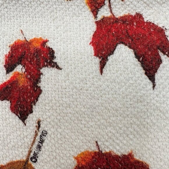 VTG 90s Fall Leaves National Wildlife Art Limited Maxi Dress Women’s Women’s XL - Picture 10 of 14